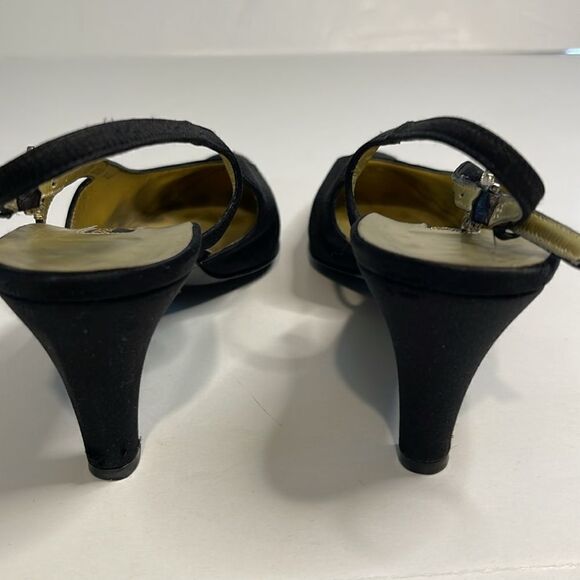 Bruno Magli Couture Satin Slingbacks AAAA - Picture 4 of 10